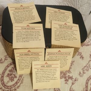 Beatrix Potter Decription Character Card Set - 40'- 80's Beswick Figuirines